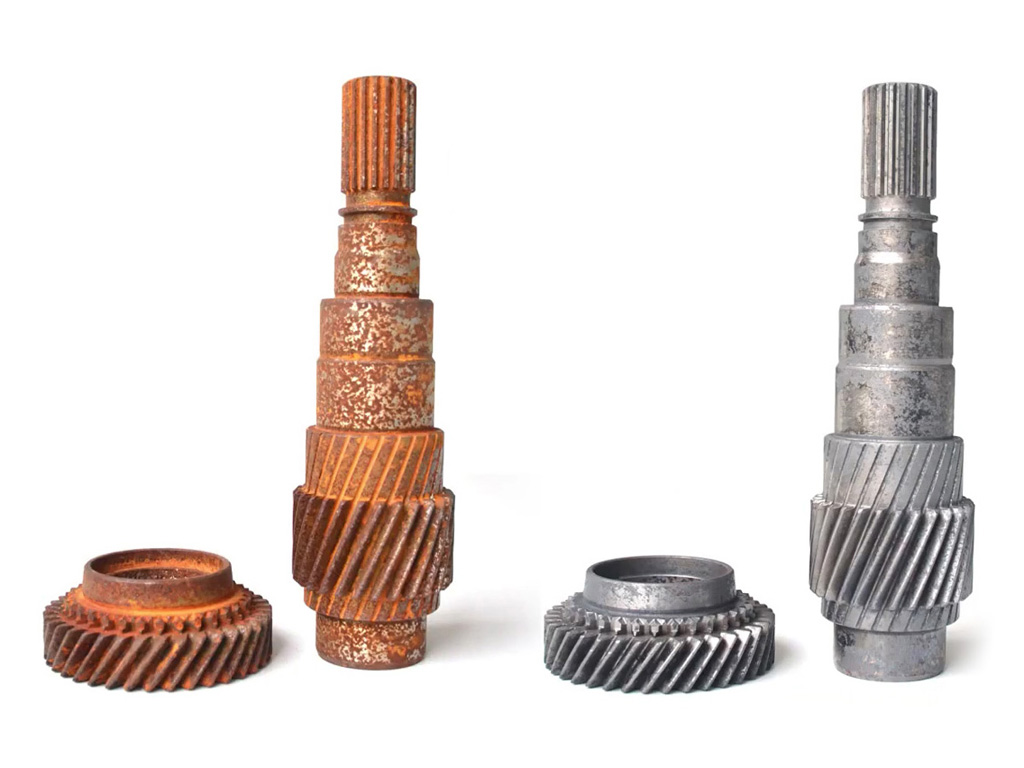 Rust removal on gears